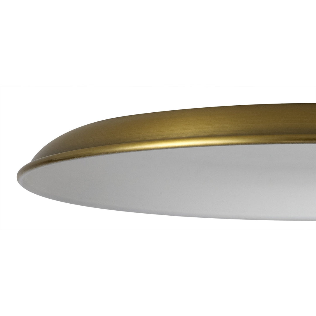 Nelson Lighting NL79019 Apollo Shade Gilt Bronze White