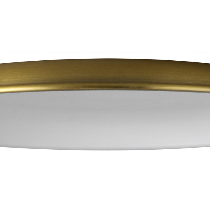 Nelson Lighting NL79019 Apollo Shade Gilt Bronze White