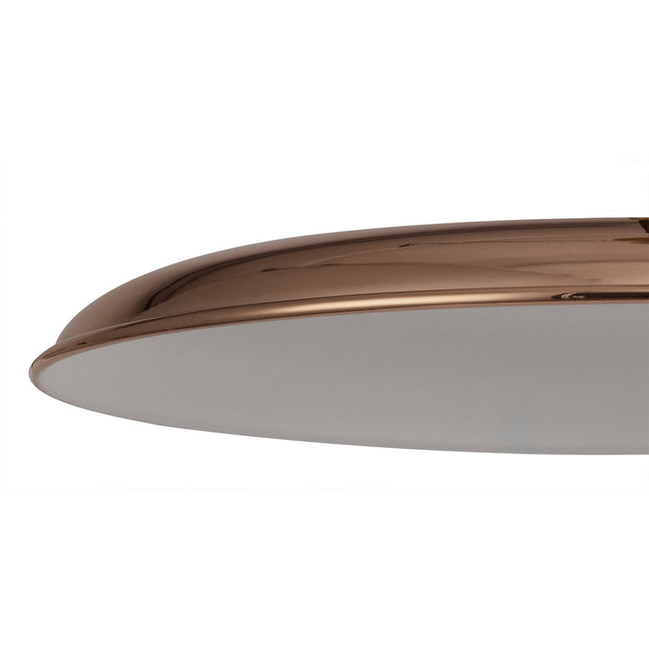 Nelson Lighting NL79029 Apollo Shade Rose Gold White