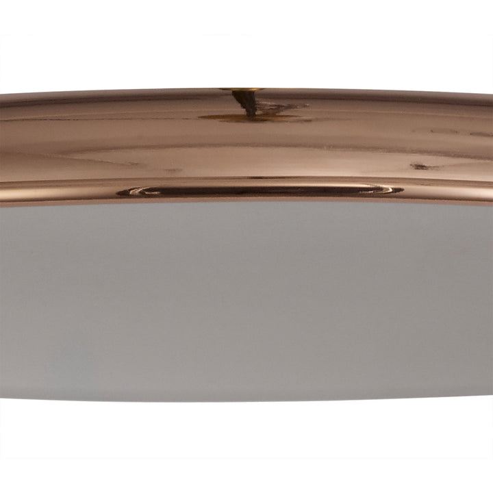 Nelson Lighting NL79029 Apollo Shade Rose Gold White