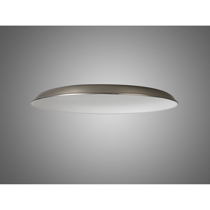 Nelson Lighting NL79049 Apollo Shade Brushed Nickel White