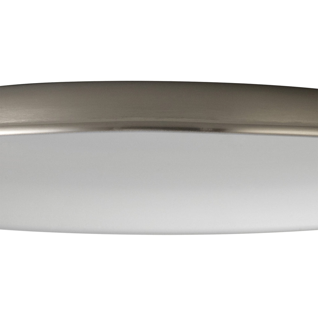 Nelson Lighting NL79049 Apollo Shade Brushed Nickel White