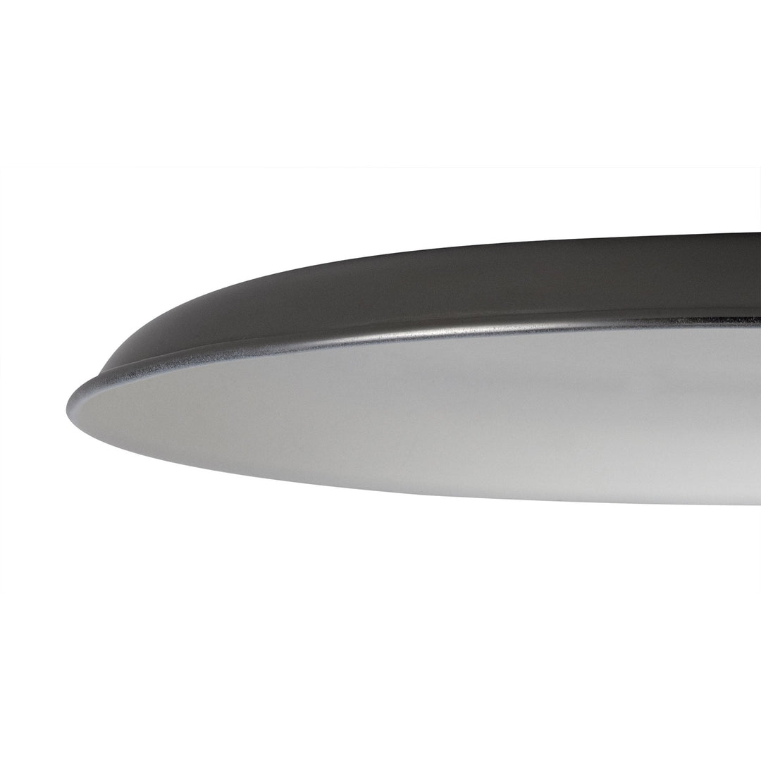 Nelson Lighting NL79059 Apollo Shade Black Chrome White