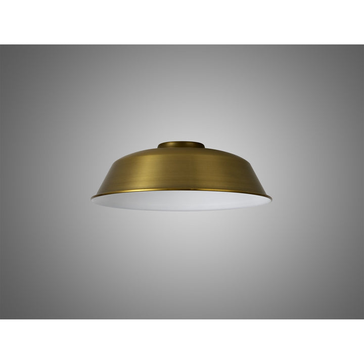 Nelson Lighting NL79109 Apollo Shade Gilt Bronze White