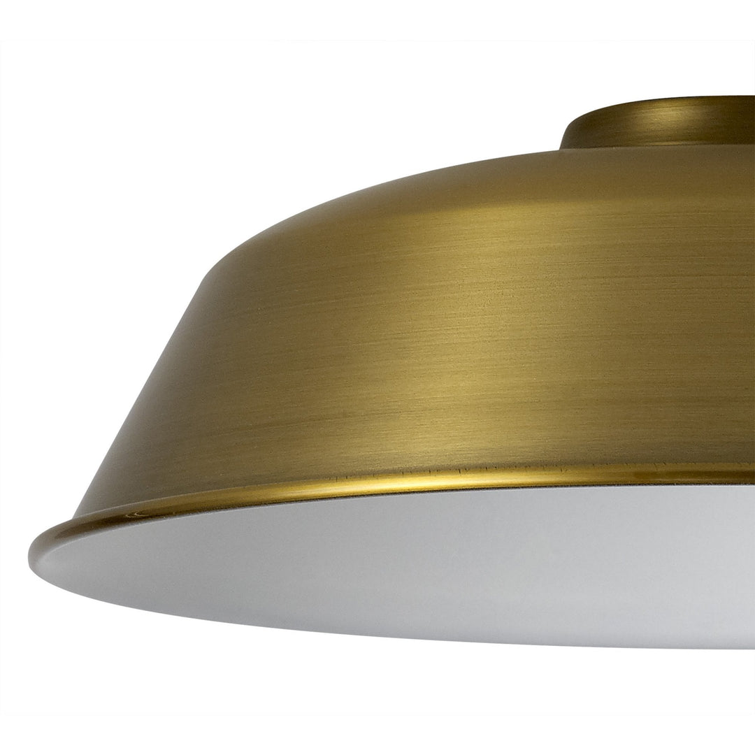 Nelson Lighting NL79109 Apollo Shade Gilt Bronze White