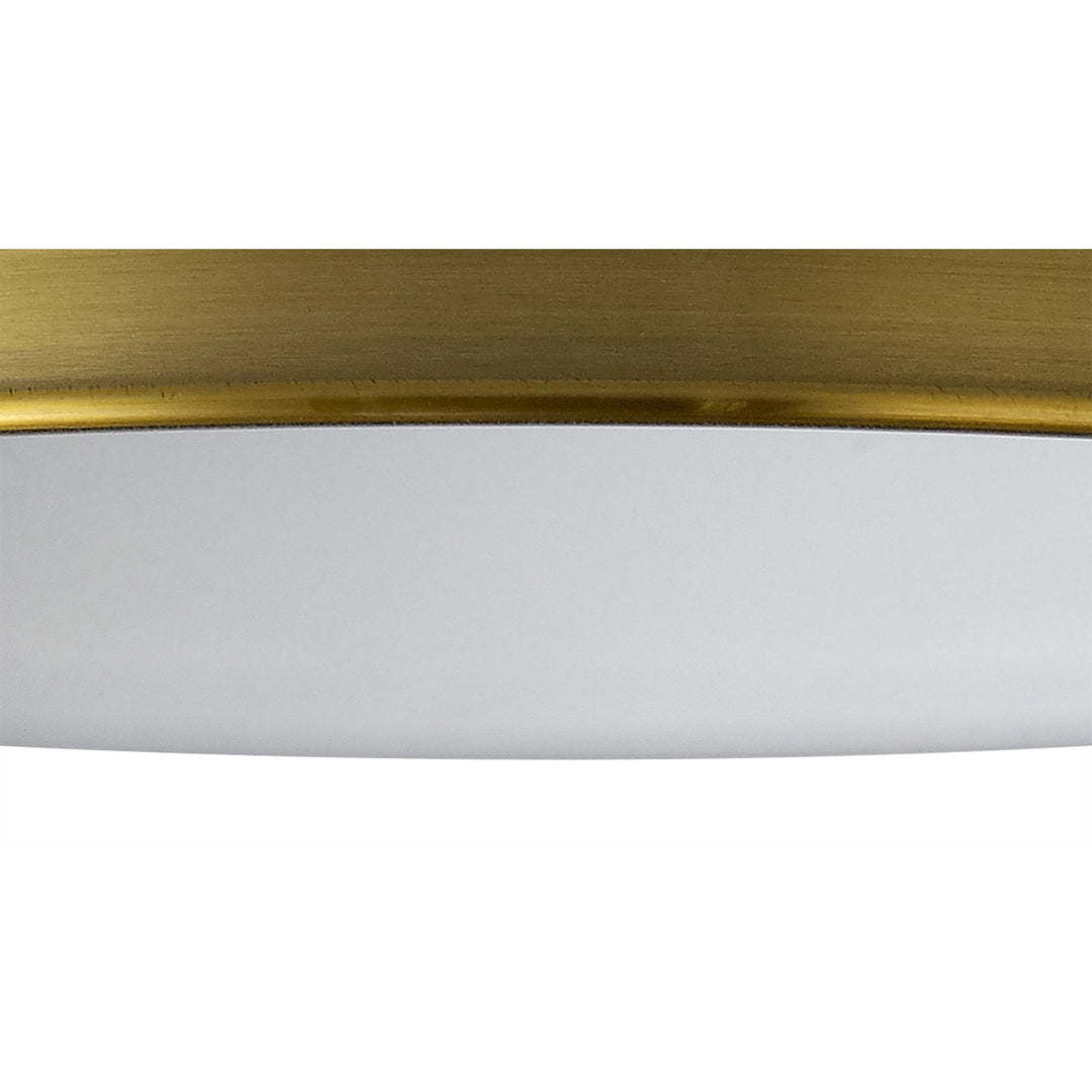 Nelson Lighting NL79109 Apollo Shade Gilt Bronze White