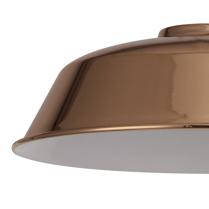 Nelson Lighting NL79119 Apollo Shade Rose Gold White