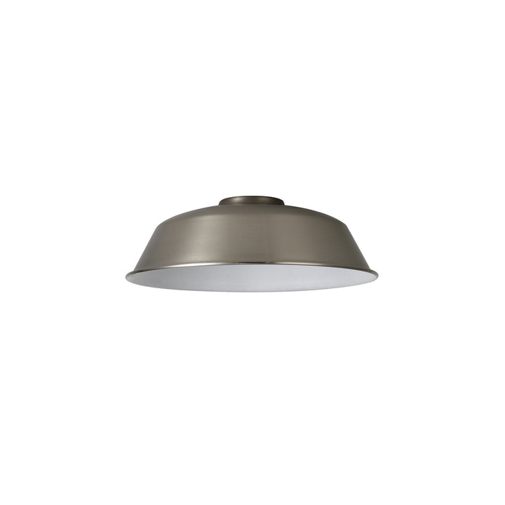 Nelson Lighting NL79139 Apollo Shade Brushed Nickel White