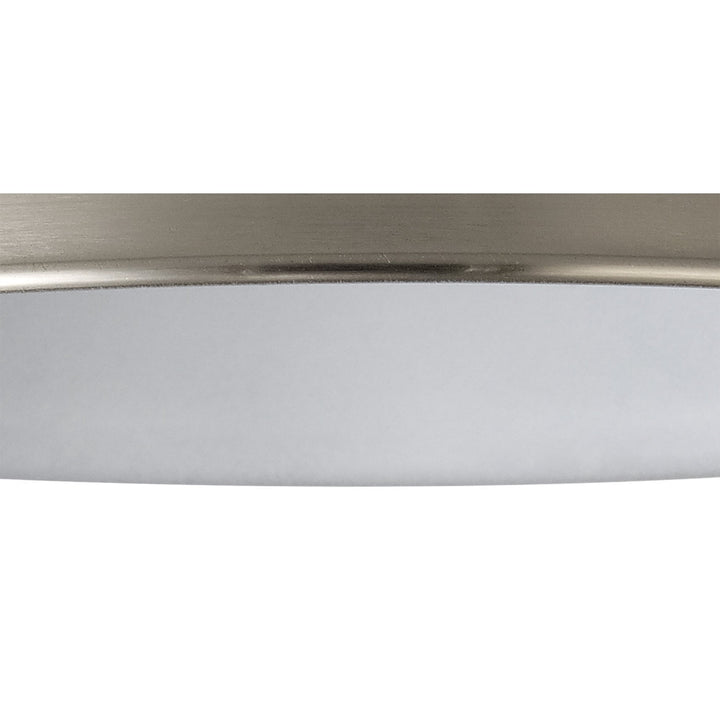 Nelson Lighting NL79139 Apollo Shade Brushed Nickel White