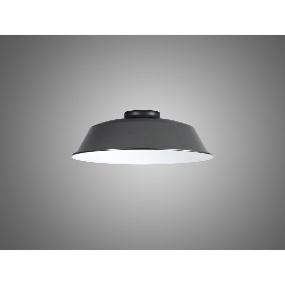 Nelson Lighting NL79149 Apollo Shade Black Chrome White