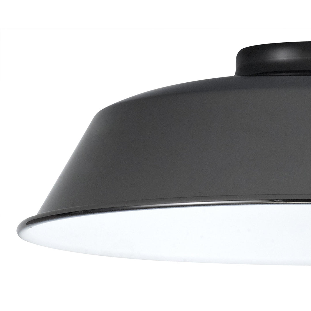 Nelson Lighting NL79149 Apollo Shade Black Chrome White