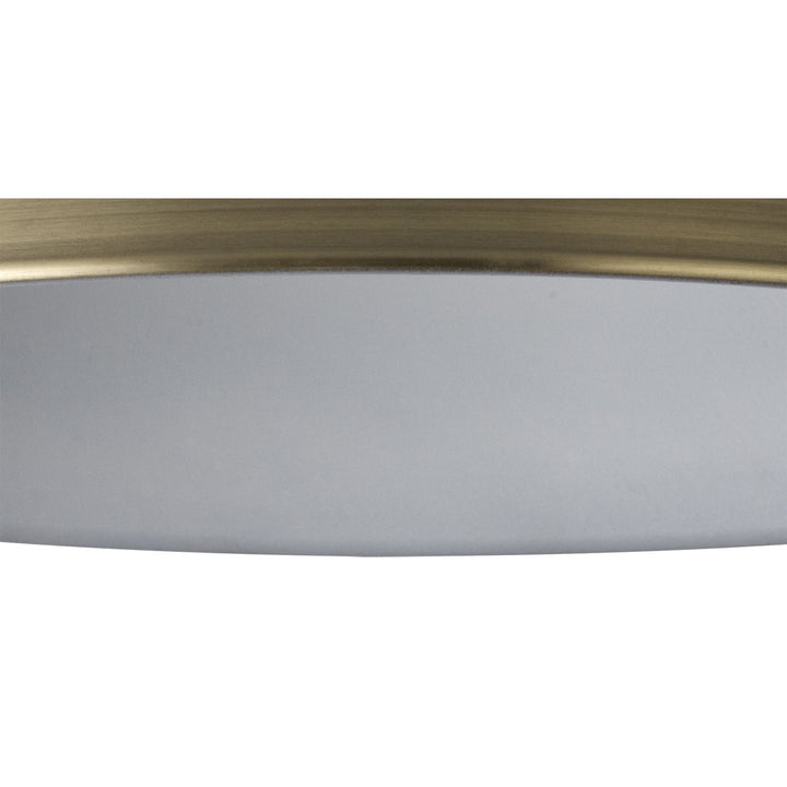 Nelson Lighting NL79189 Apollo Shade Antique Brass White