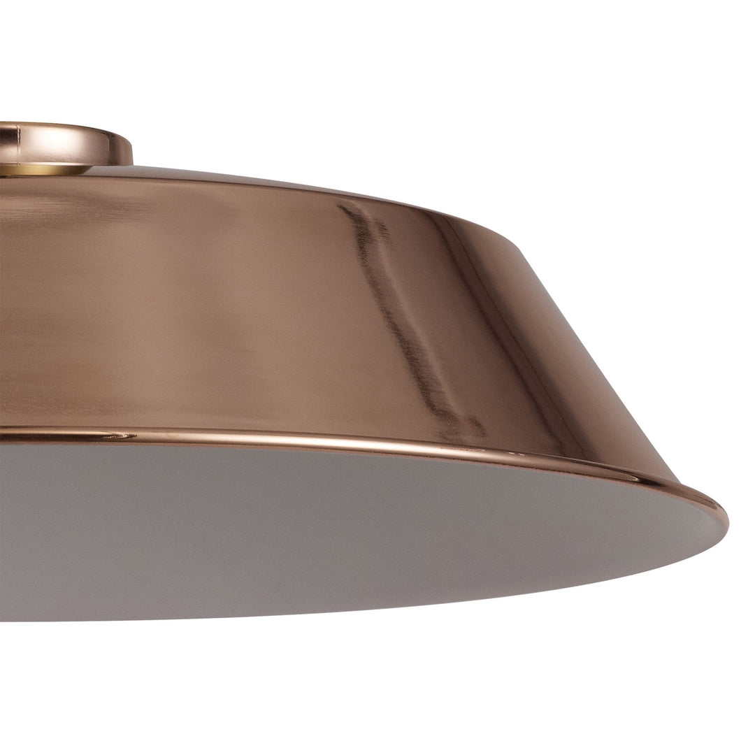 Nelson Lighting NL79209 Apollo Shade Rose Gold White