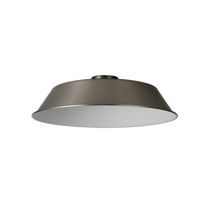 Nelson Lighting NL79229 Apollo Shade Brushed Nickel White