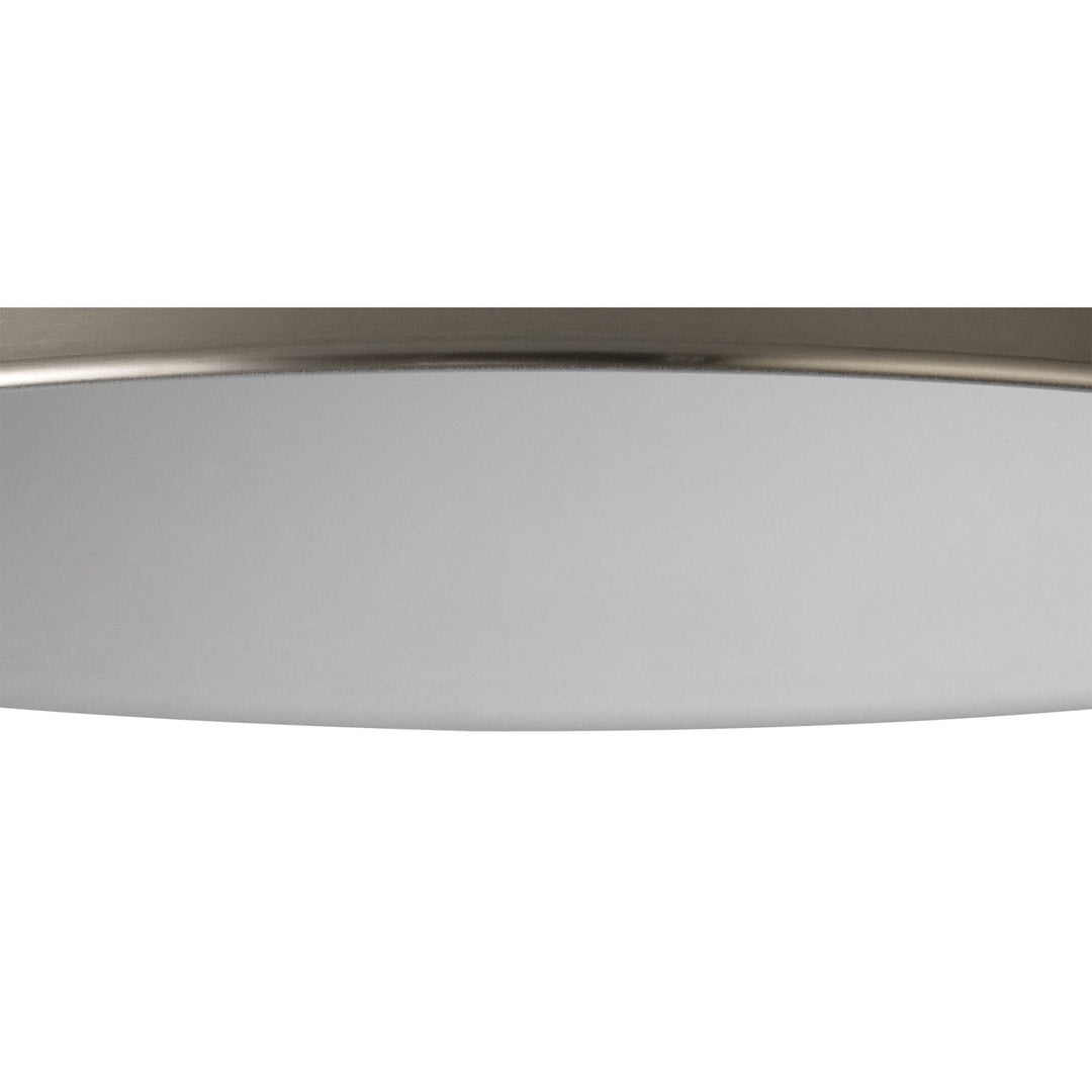 Nelson Lighting NL79229 Apollo Shade Brushed Nickel White