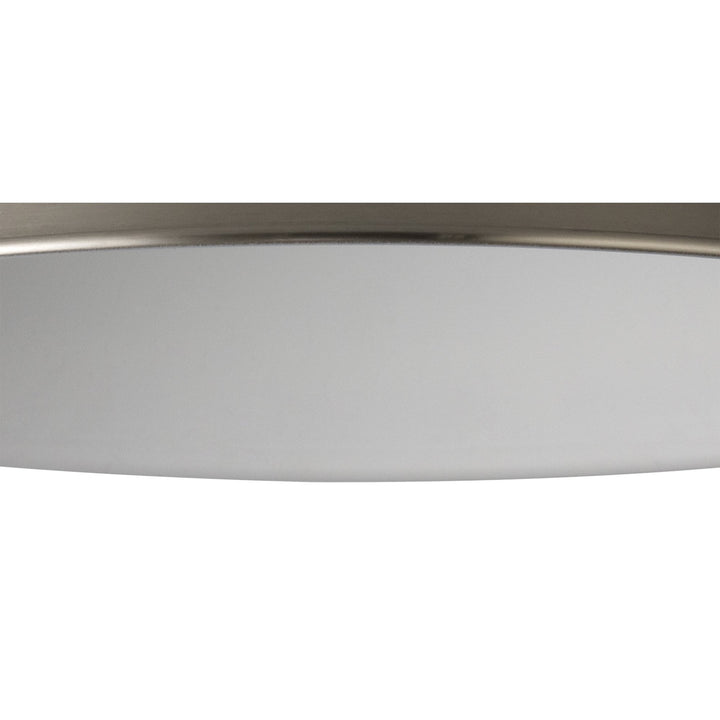 Nelson Lighting NL79229 Apollo Shade Brushed Nickel White