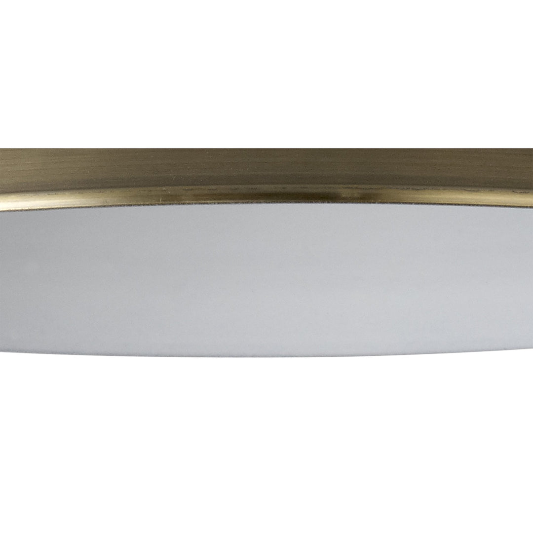 Nelson Lighting NL79279 Apollo Shade Antique Brass White