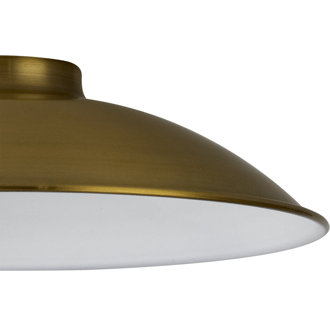 Nelson Lighting NL79289 Apollo Shade Gilt Bronze White