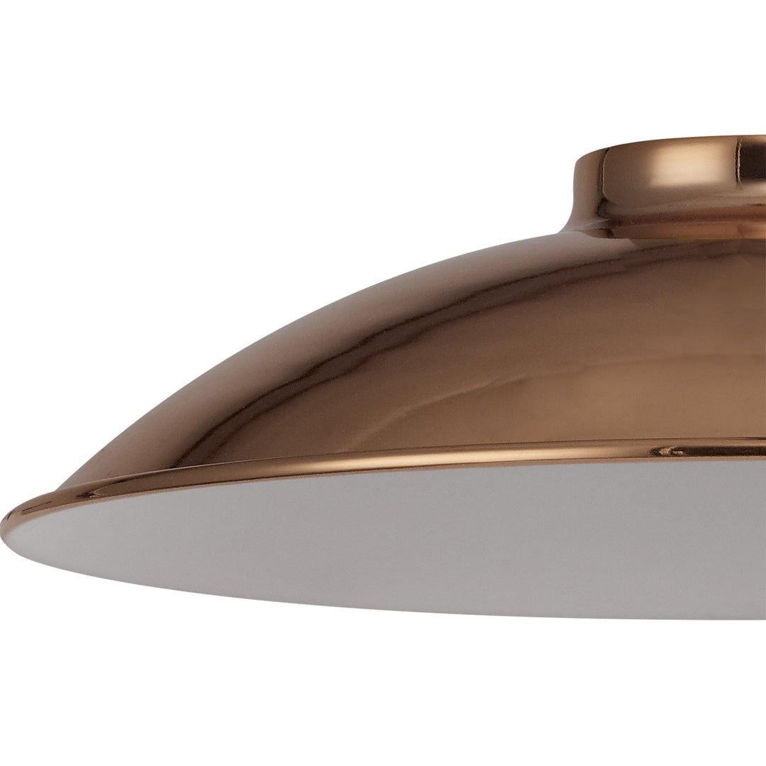 Nelson Lighting NL79299 Apollo Shade Rose Gold White