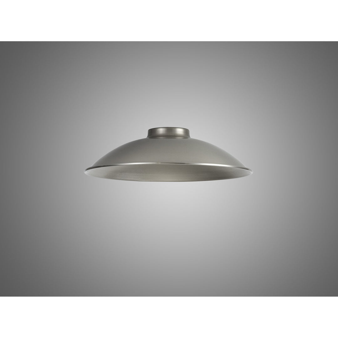 Nelson Lighting NL79319 Apollo Shade Brushed Nickel White