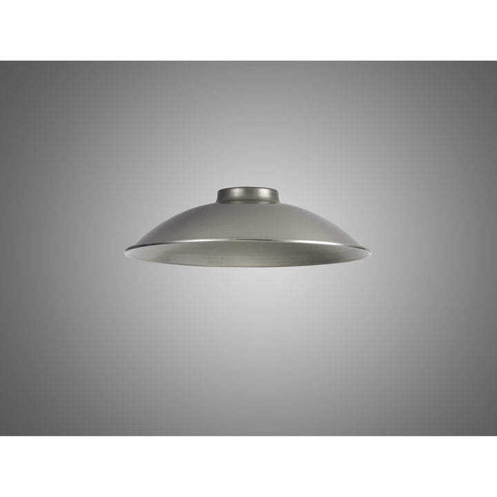 Nelson Lighting NL79319 Apollo Shade Brushed Nickel White