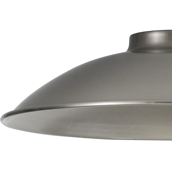 Nelson Lighting NL79319 Apollo Shade Brushed Nickel White