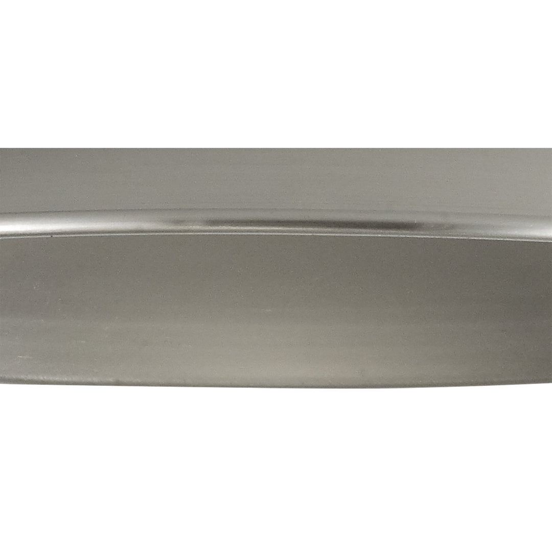 Nelson Lighting NL79319 Apollo Shade Brushed Nickel White