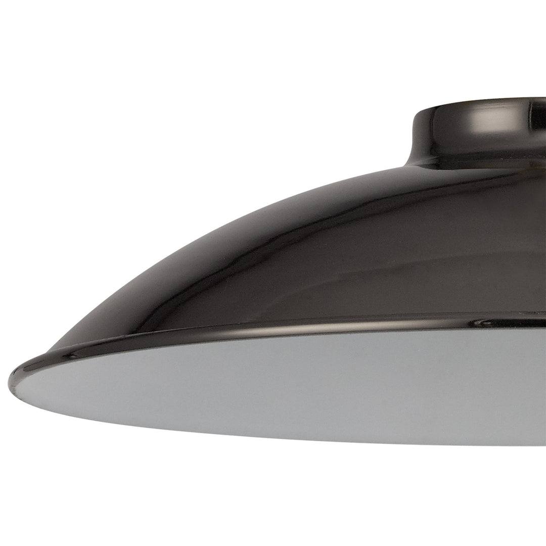 Nelson Lighting NL79329 Apollo Shade Black Chrome White