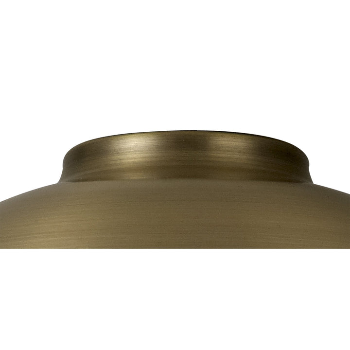 Nelson Lighting NL79369 Apollo Shade Antique Brass White