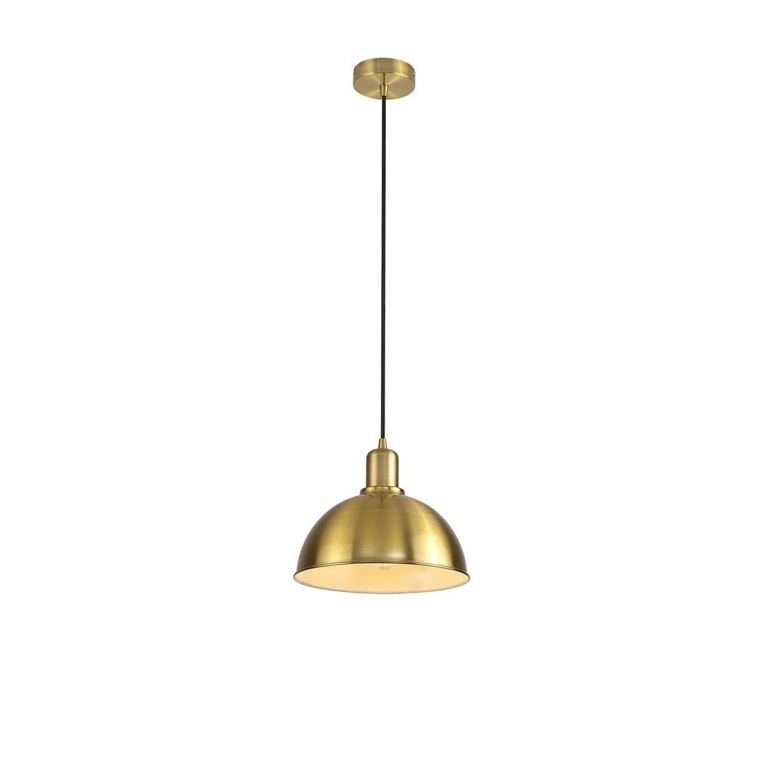 Nelson Lighting NL79379 Apollo Shade Gilt Bronze White