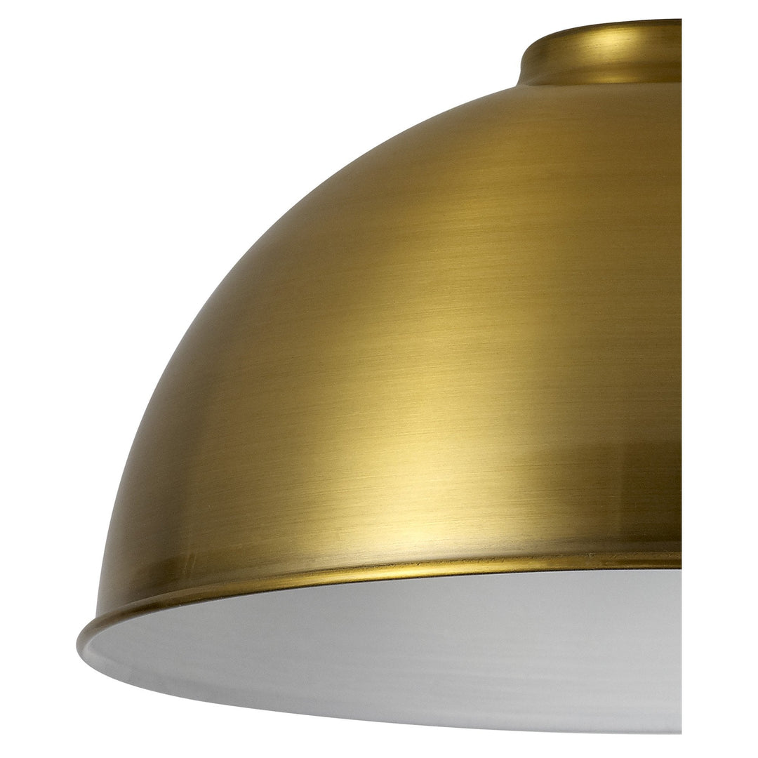 Nelson Lighting NL79379 Apollo Shade Gilt Bronze White