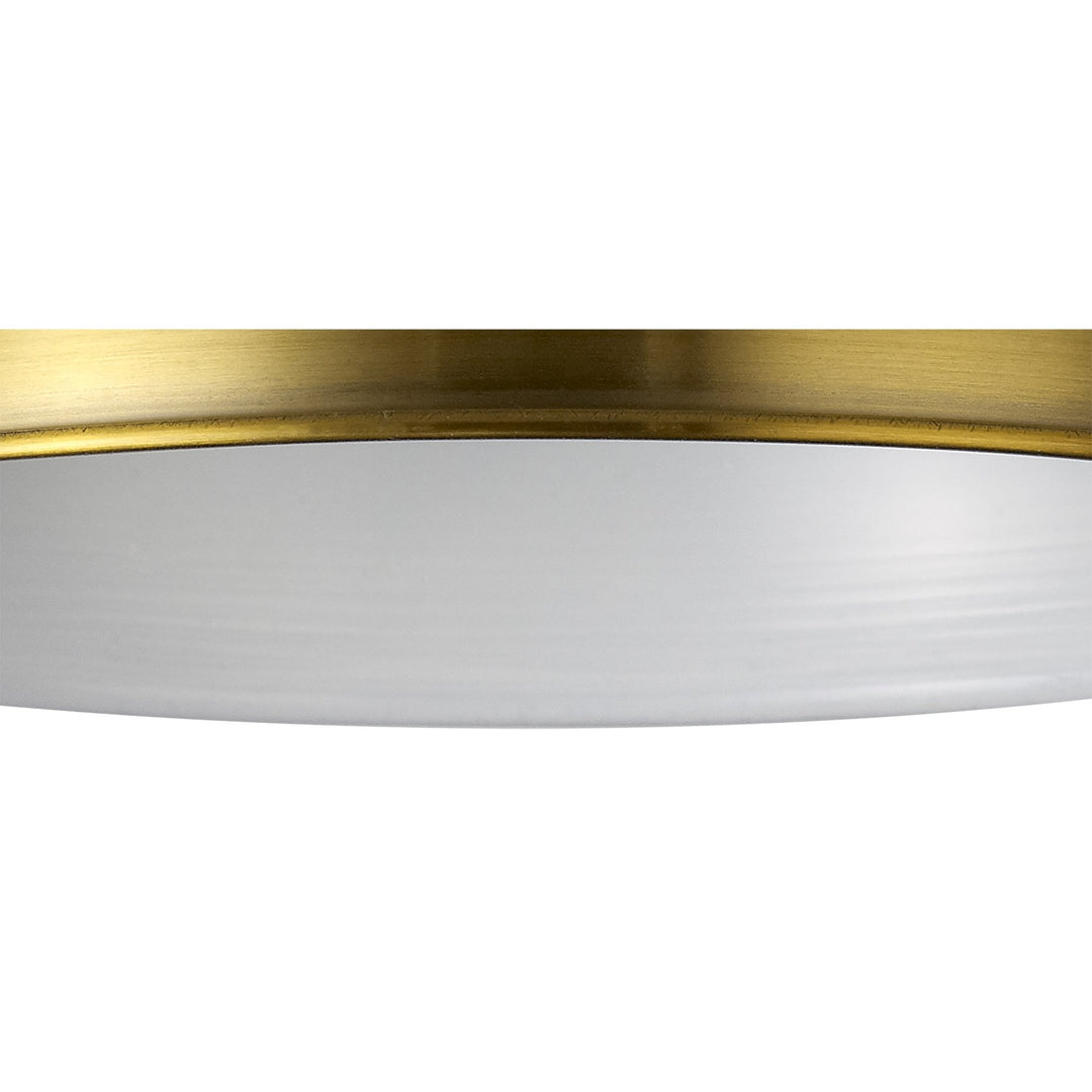 Nelson Lighting NL79379 Apollo Shade Gilt Bronze White