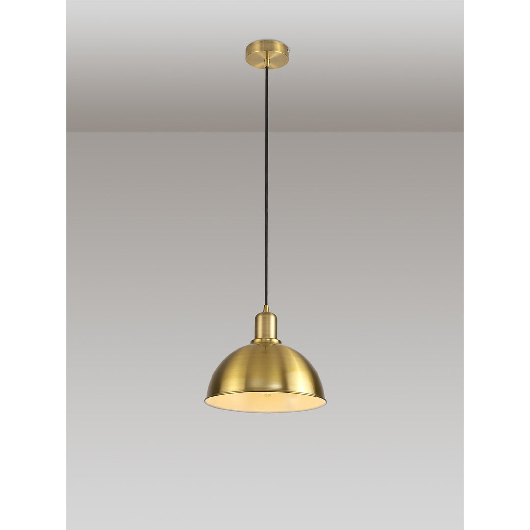 Nelson Lighting NL79379 Apollo Shade Gilt Bronze White