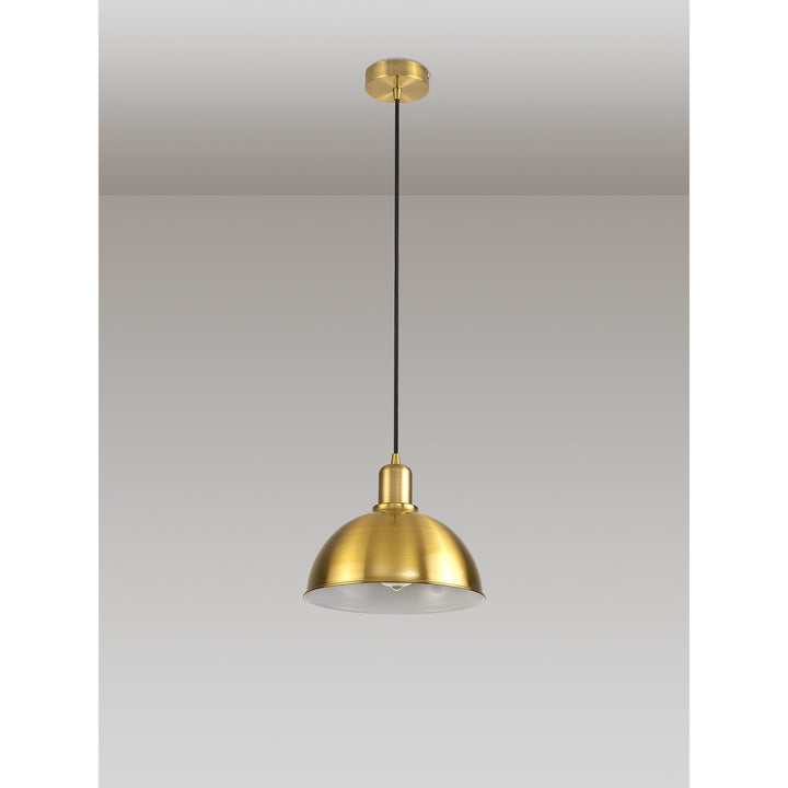 Nelson Lighting NL79379 Apollo Shade Gilt Bronze White