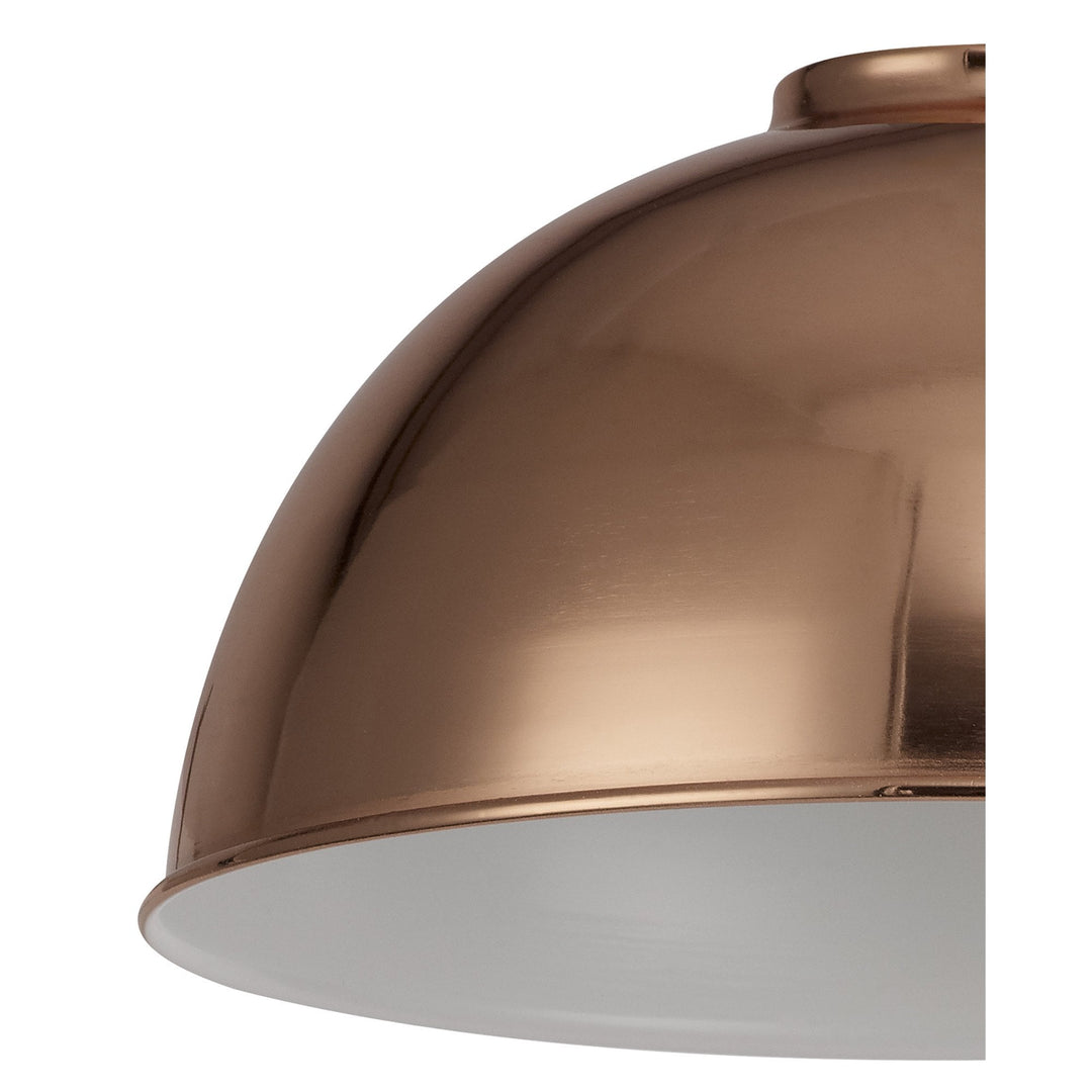 Nelson Lighting NL79389 Apollo Shade Rose Gold White