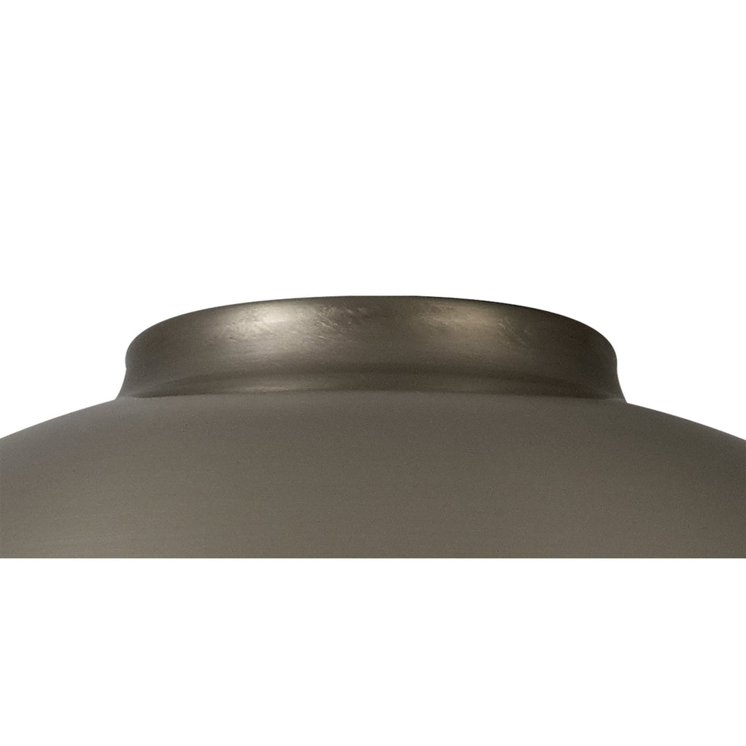 Nelson Lighting NL79409 Apollo Shade Brushed Nickel White