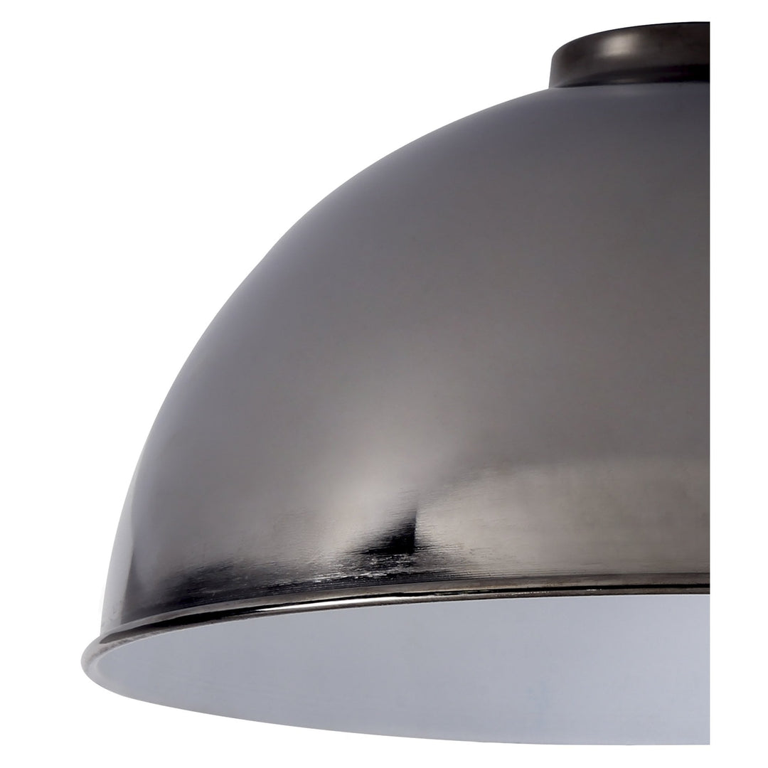 Nelson Lighting NL79419 Apollo Shade Black Chrome White