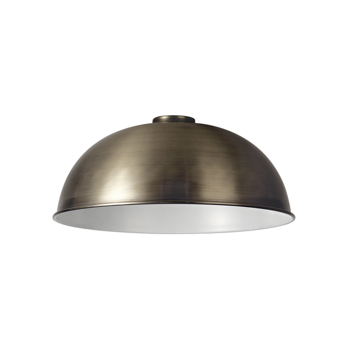 Nelson Lighting NL79459 Apollo Shade Antique Brass White