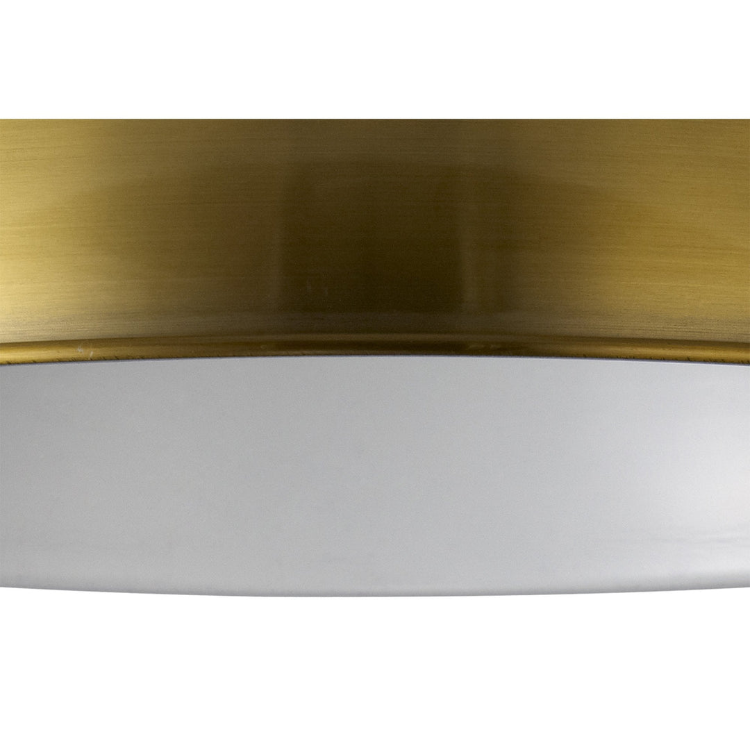 Nelson Lighting NL79469 Apollo Shade Gilt Bronze White