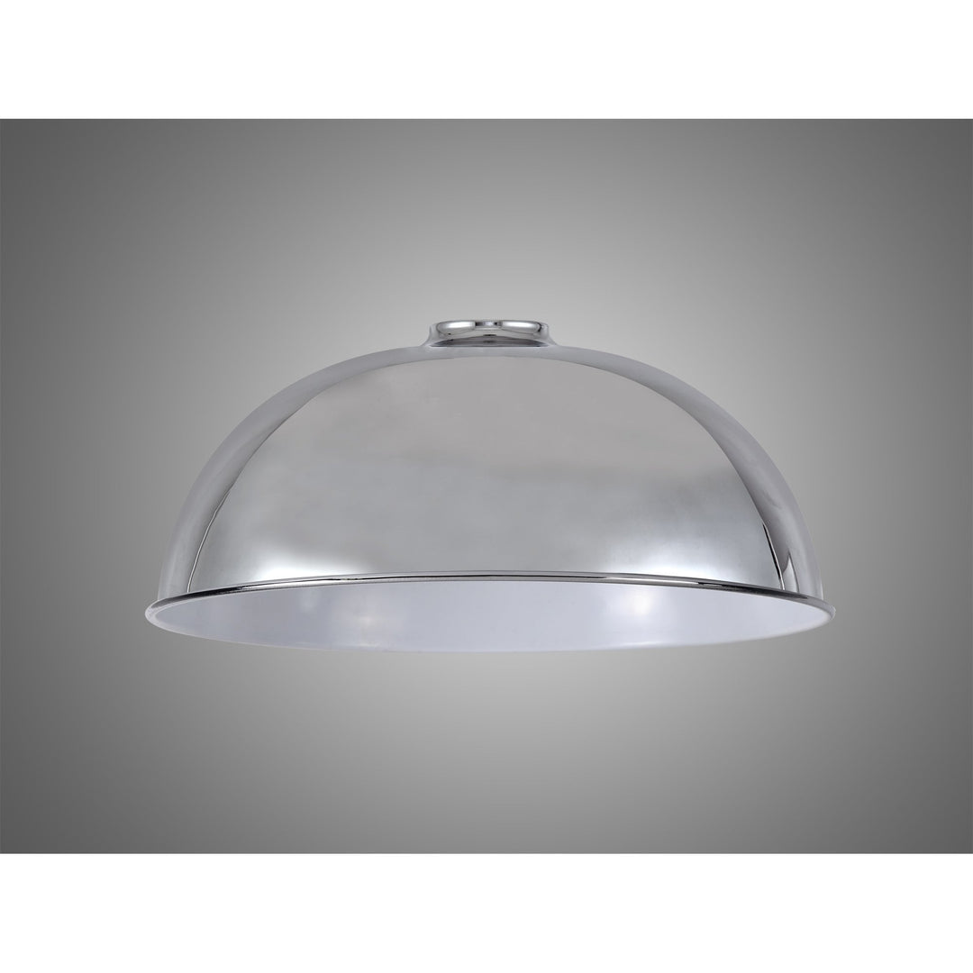 Nelson Lighting NL79489 Apollo Shade Chrome White