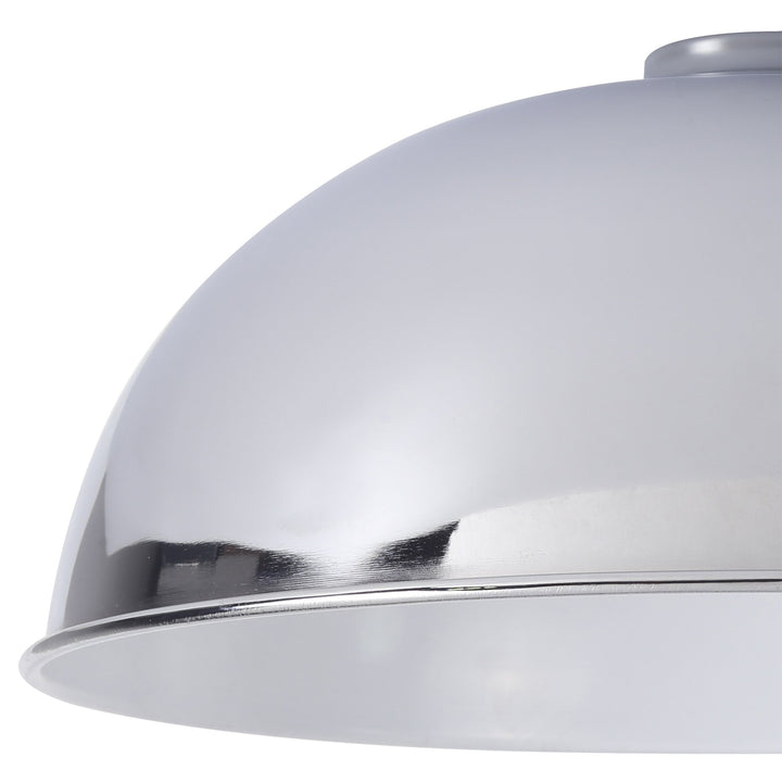 Nelson Lighting NL79489 Apollo Shade Chrome White