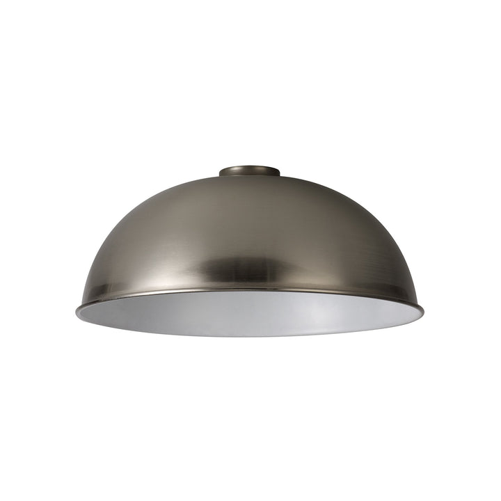 Nelson Lighting NL79499 Apollo Shade Brushed Nickel White