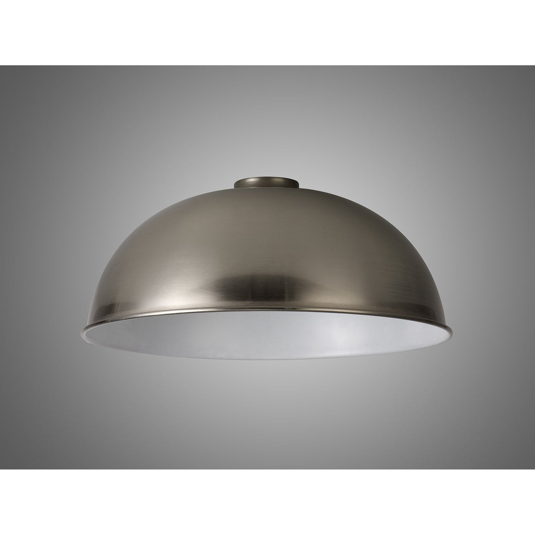 Nelson Lighting NL79499 Apollo Shade Brushed Nickel White