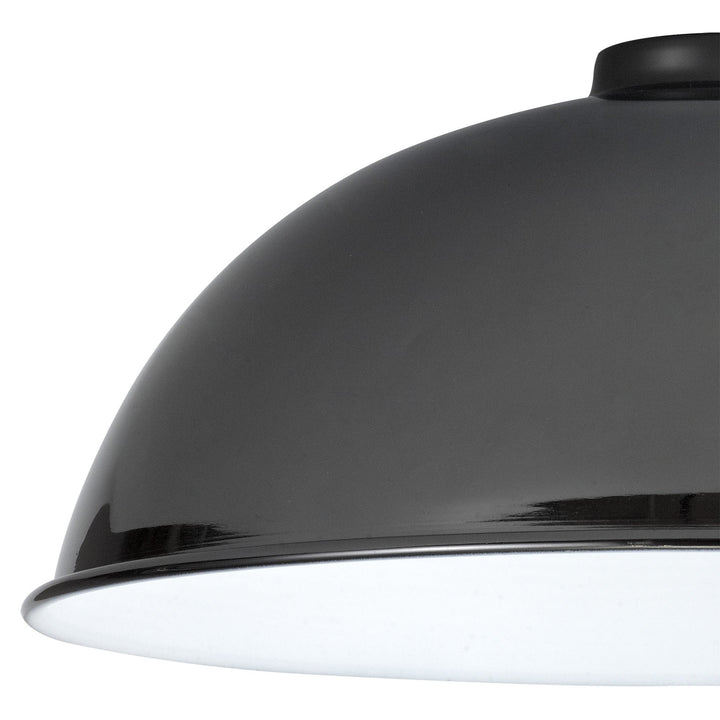 Nelson Lighting NL79509 Apollo Shade Black Chrome White