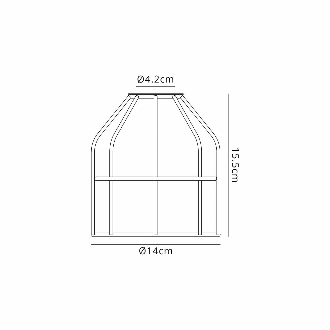 Nelson Lighting NL79699 Apollo Shade Antique Brass