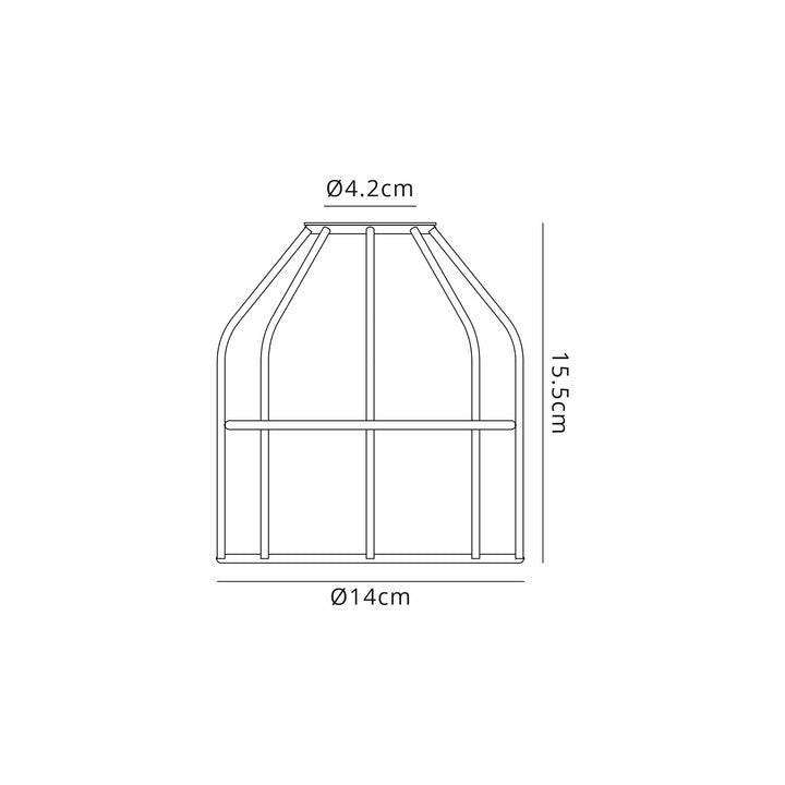 Nelson Lighting NL79699 Apollo Shade Antique Brass