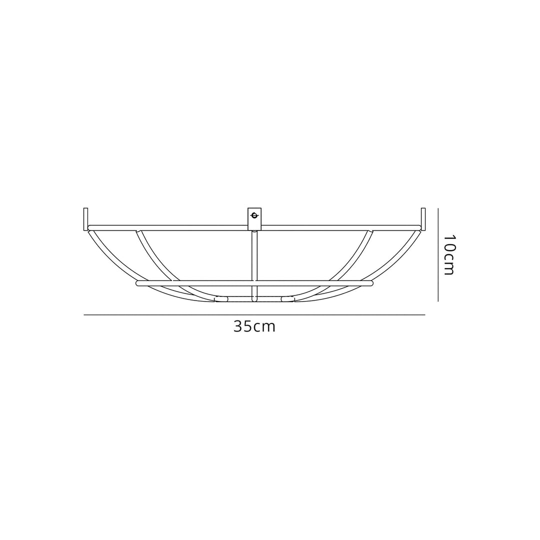 Nelson Lighting NL80089 Apollo Shade Chrome