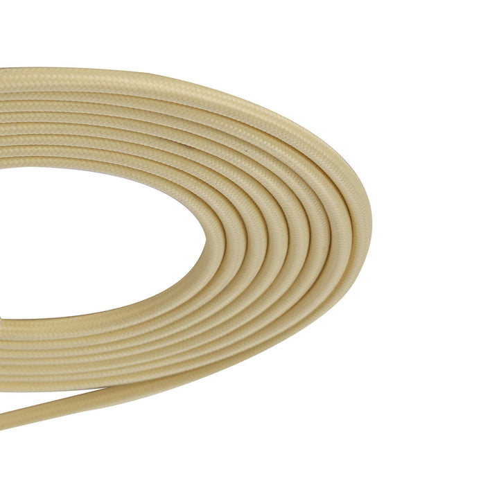 Nelson Lighting NL8075/M9 Apollo 1m Beige Braided 2 Core 0.75mm Cable VDE Approved