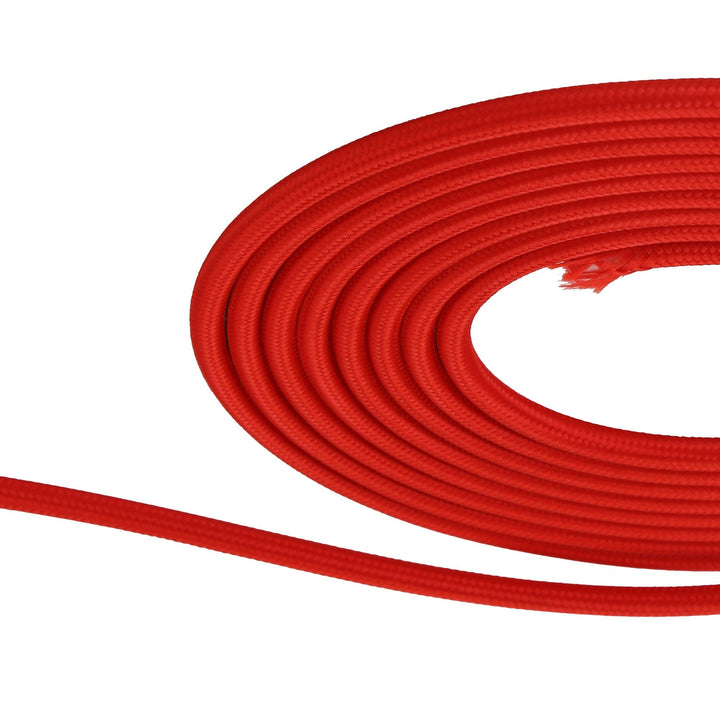 Nelson Lighting NL8077/M9 Apollo 1m Red Braided 2 Core 0.75mm Cable VDE Approved