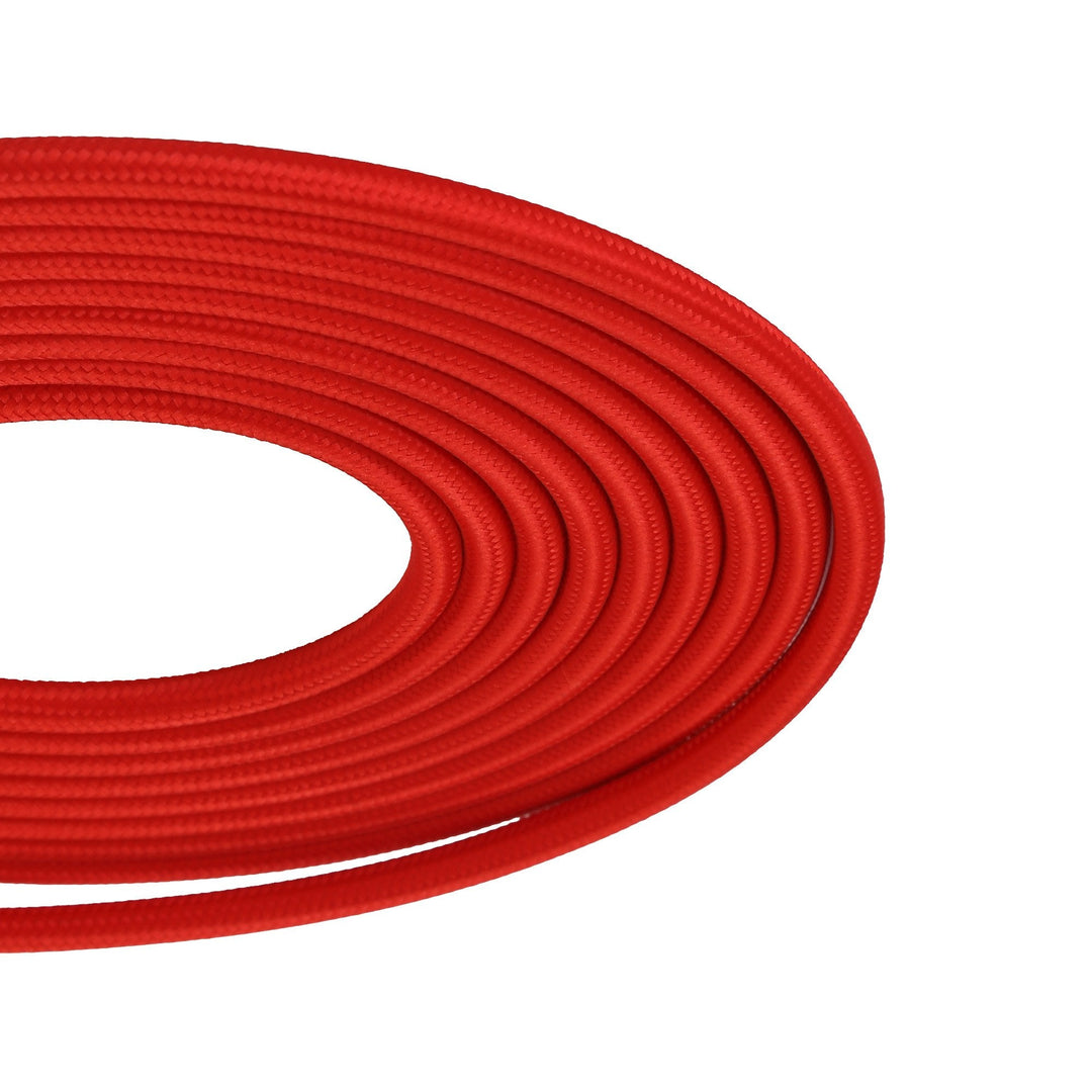 Nelson Lighting NL8077/M9 Apollo 1m Red Braided 2 Core 0.75mm Cable VDE Approved
